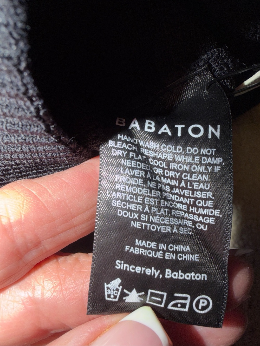 Babaton Black Cross-Back Knit Sweater Tank - Picture 6 of 8